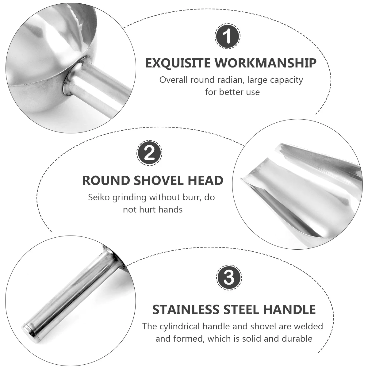Stainless Steel Pet Food Scoop Rounded Cast Aluminum Heavy Duty Multipurpose Scooping Serving Candy Nuts Flour Coffee Tea Cereal
Stainless Steel Pet Food Scoop Rounded Cast Aluminum Heavy Duty Multipurpose Scooping Serving Candy Nuts Flour Coffee Tea Cereal