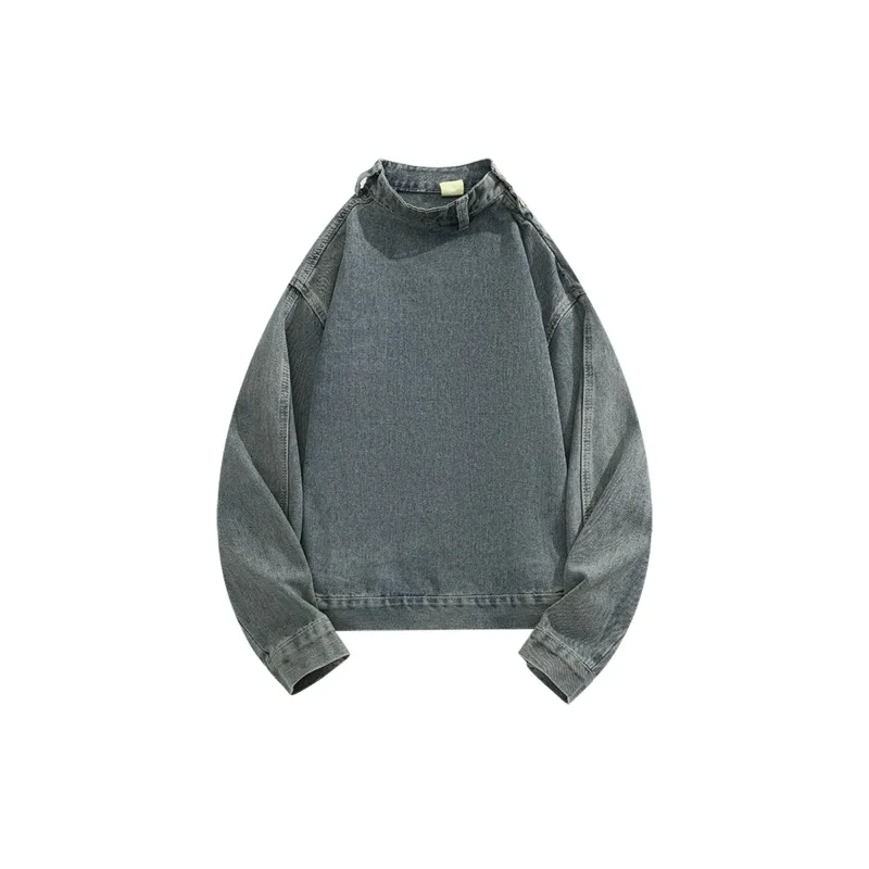 Casual Man's Sweatshirts Stand Collar Solid Long Sleeve High Street Denim Jackets Hip Hop Korean Fashion Coats Couple Clothes
Casual Man's Sweatshirts Stand Collar Solid Long Sleeve High Street Denim Jackets Hip Hop Korean Fashion Coats Couple Clothes