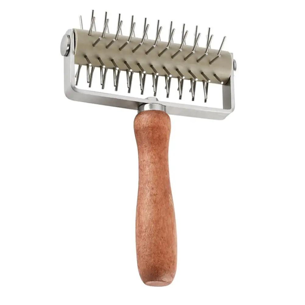Pizza Docker Stainless Steel Wood Handle Roller Tool for Baking Pastry Hole Puncher Kitchen Utensils Pizza Maker
Pizza Docker Stainless Steel Wood Handle Roller Tool for Baking Pastry Hole Puncher Kitchen Utensils Pizza Maker