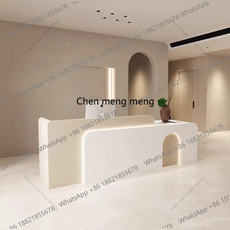 Nordic High-End Cashier Counter Modern Simple Medical Beauty Clinic Clothing Store Reception Desk Office Furniture
Nordic High-End Cashier Counter Modern Simple Medical Beauty Clinic Clothing Store Reception Desk Office Furniture