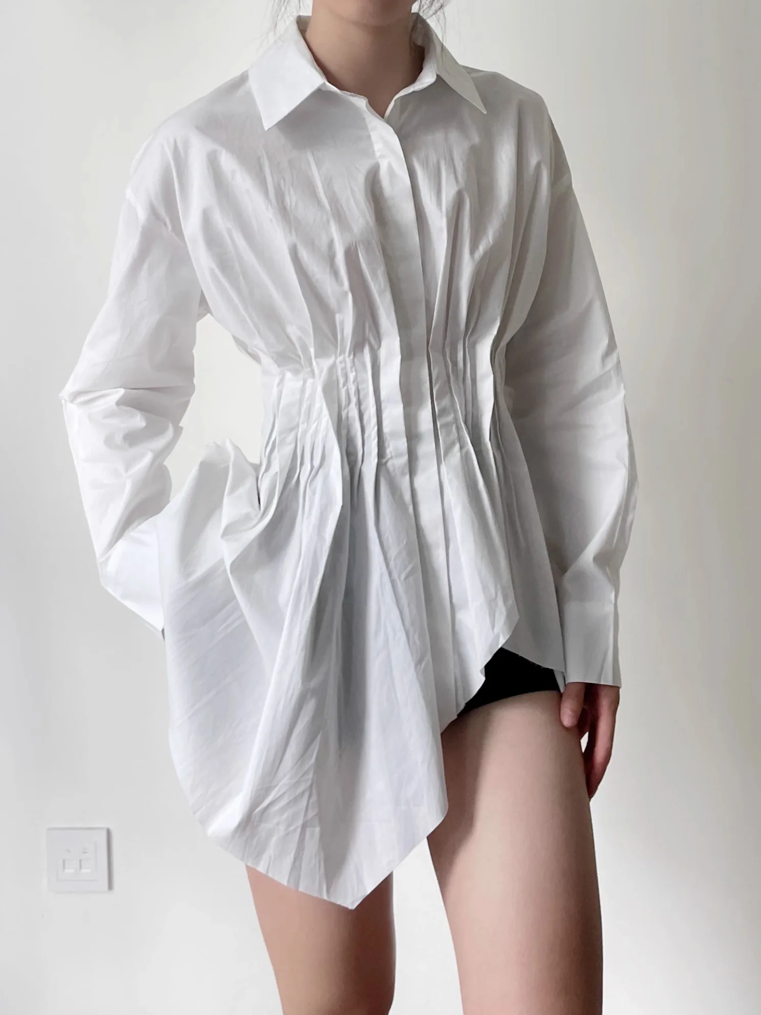 Ele Long Sve Women's irt Bla White French Sle Slim Fit Cotton Collar Button Closure Warmth Assurance
Ele Long Sve Women's irt Bla White French Sle Slim Fit Cotton Collar Button Closure Warmth Assurance
