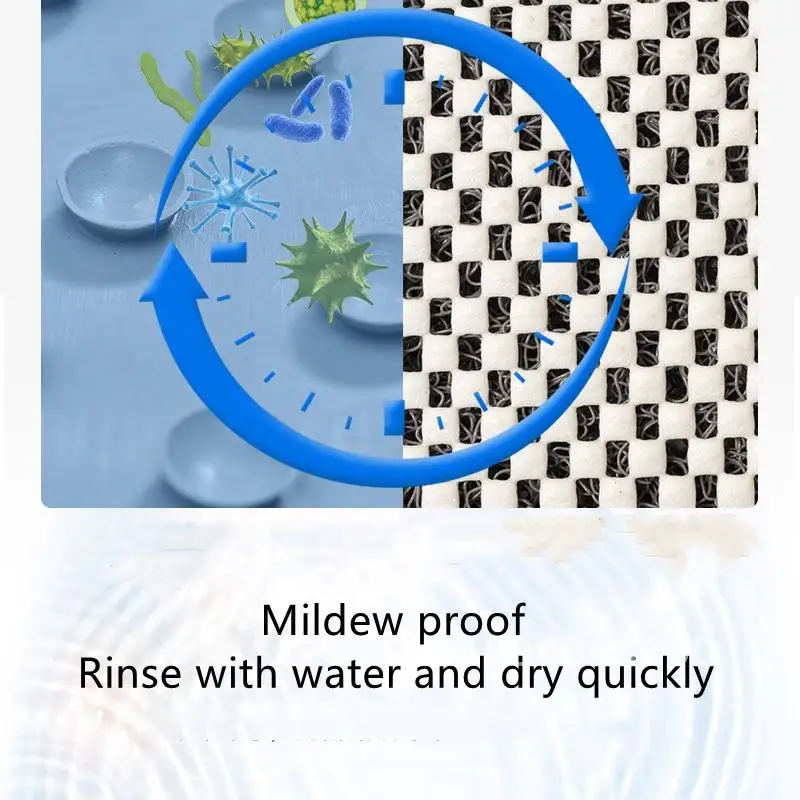 Bathroom Anti-slip Massage Mildew Proof Waterproof Shower Mat Soft Home Mat PVC Quick Washable Floor Rug Drainage Bath Drying
Bathroom Anti-slip Massage Mildew Proof Waterproof Shower Mat Soft Home Mat PVC Quick Washable Floor Rug Drainage Bath Drying