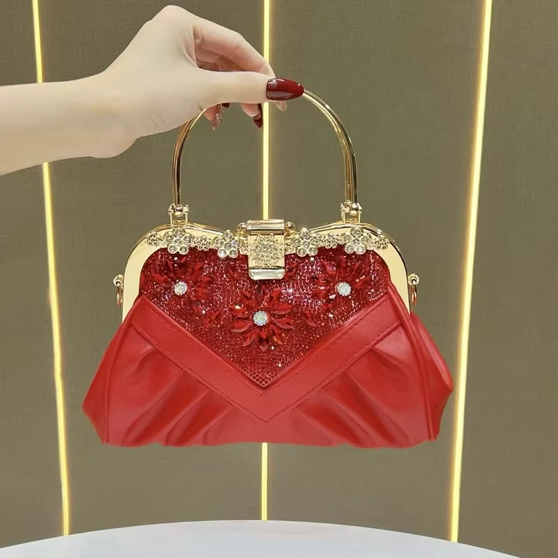 Luxury Diamond Flower Evening Handbag 2026 High-End Women's Crossbody Bag for Party Dinner Wedding by Brand Designer
Luxury Diamond Flower Evening Handbag 2026 High-End Women's Crossbody Bag for Party Dinner Wedding by Brand Designer