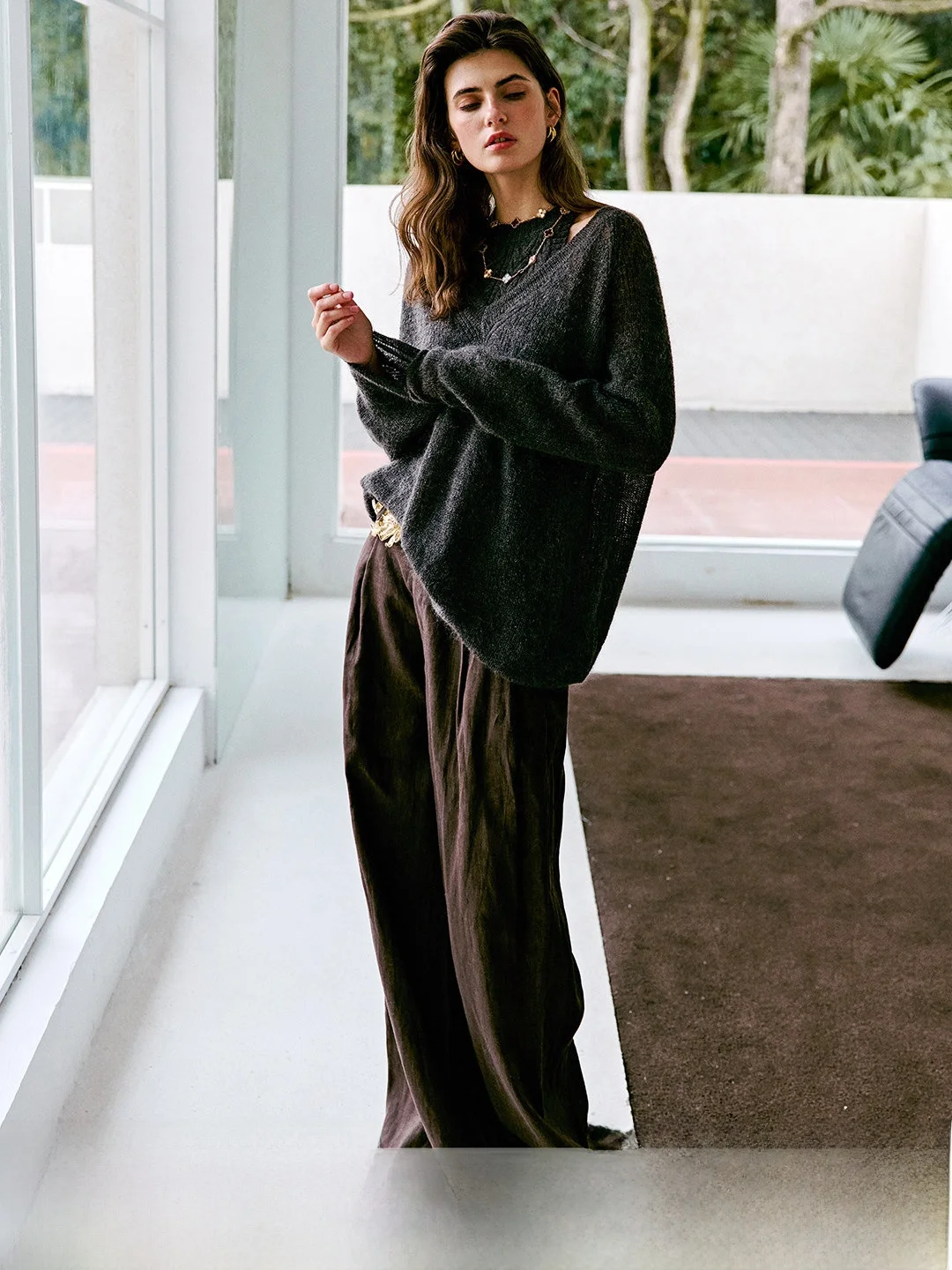 Luna7xi Women's Comfortable Wide Leg Pants Loose Straight Cut Drapey Coffee Color Casual Pants High Waist Linen Spring 2025
Luna7xi Women's Comfortable Wide Leg Pants Loose Straight Cut Drapey Coffee Color Casual Pants High Waist Linen Spring 2025