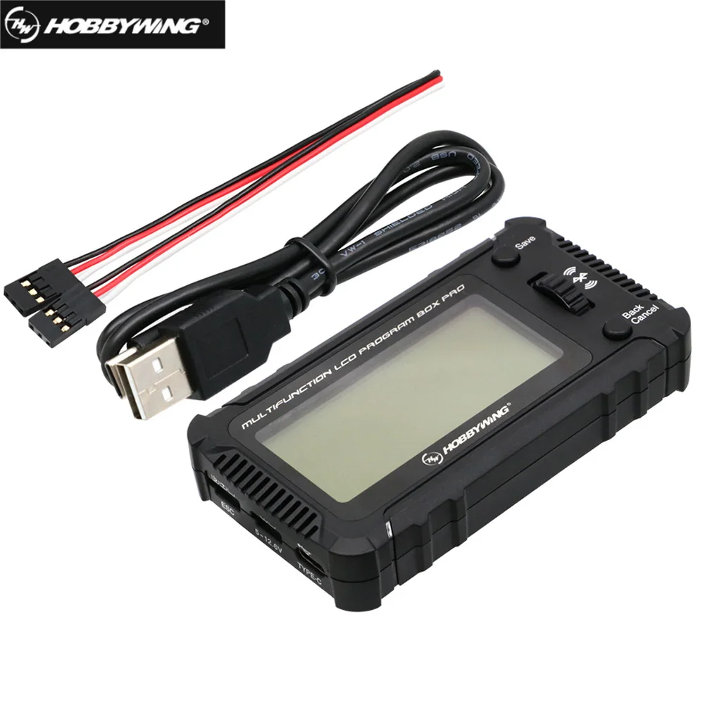 HOBBYWING LCD Program Box Pro for PLATINUM XERUN EZRUN Seaking Pro ESC RC Model Car Boat Airplane Parameter Setting
HOBBYWING LCD Program Box Pro for PLATINUM XERUN EZRUN Seaking Pro ESC RC Model Car Boat Airplane Parameter Setting