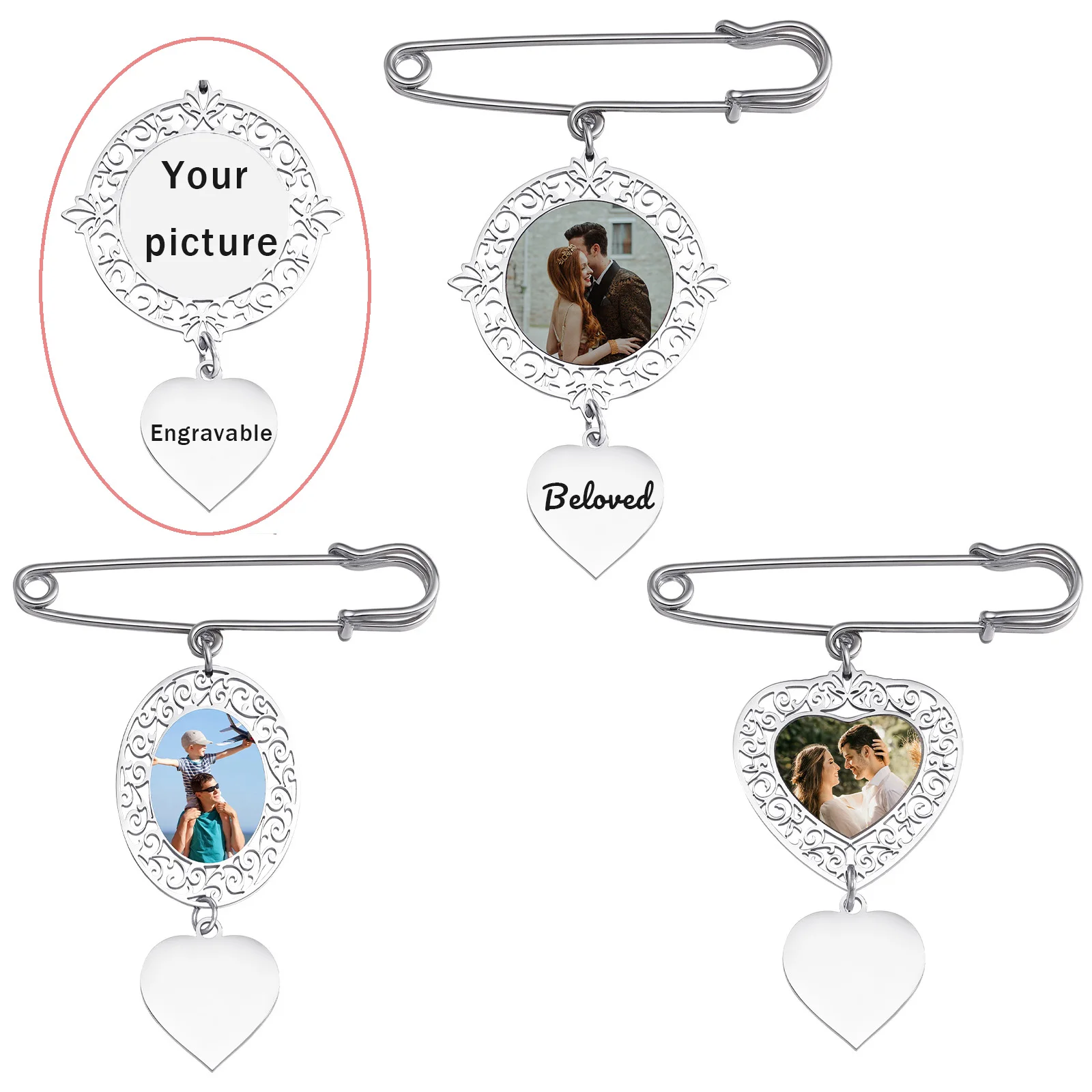 Custom Picture Badge Brooches Pin DIY Personalized Brooch Pins Silver Plated Accessories Unisex Backpack Gifts Family Yourself
Custom Picture Badge Brooches Pin DIY Personalized Brooch Pins Silver Plated Accessories Unisex Backpack Gifts Family Yourself