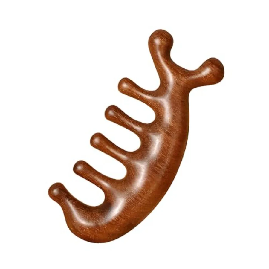 Gua Sha Wood Massage Tool - Natural Sandalwood Scalp Massager Comb for Head Neck Shoulder, 7-Prong Ergonomic Handheld Design, B
Gua Sha Wood Massage Tool - Natural Sandalwood Scalp Massager Comb for Head Neck Shoulder, 7-Prong Ergonomic Handheld Design, B