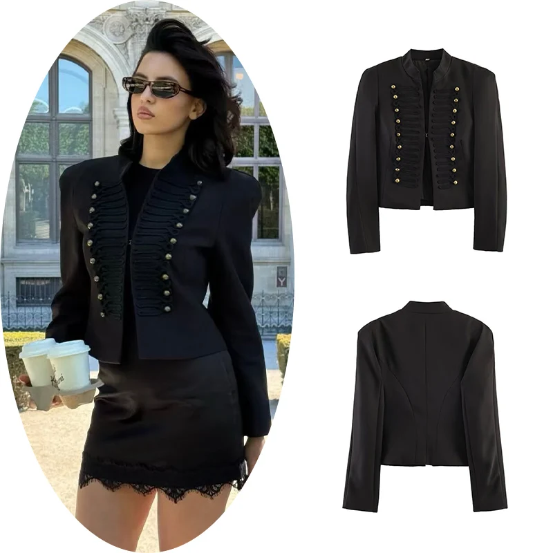 SLTNX 2026 Spring Women Casual Jacket Thin Sleeve Patchwork Short Coat Female Holiday High Street Crop Top
SLTNX 2026 Spring Women Casual Jacket Thin Sleeve Patchwork Short Coat Female Holiday High Street Crop Top