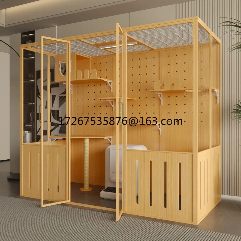 Кошачья вилла Кошачий домик Бытовая роскошная клетка для кошек Внутреннее стекло
Кошачья вилла Кошачий домик Бытовая роскошная клетка для кошек Внутреннее стекло