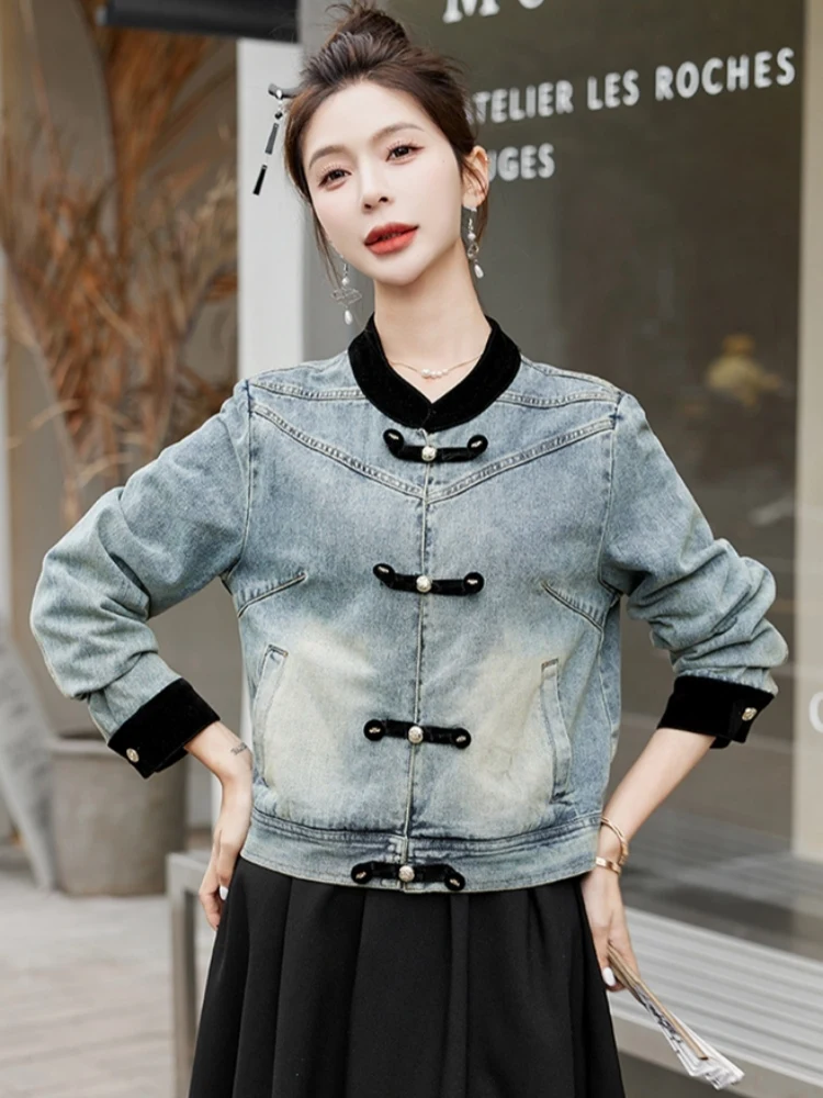 Новый китайский свободный женский джинсовый топ в стиле ретро, весна-лето, модный топ, мягкие манжеты на пуговицах, длинный све, круглый, Ne o...
Новый китайский свободный женский джинсовый топ в стиле ретро, весна-лето, модный топ, мягкие манжеты на пуговицах, длинный све, круглый, Ne o...