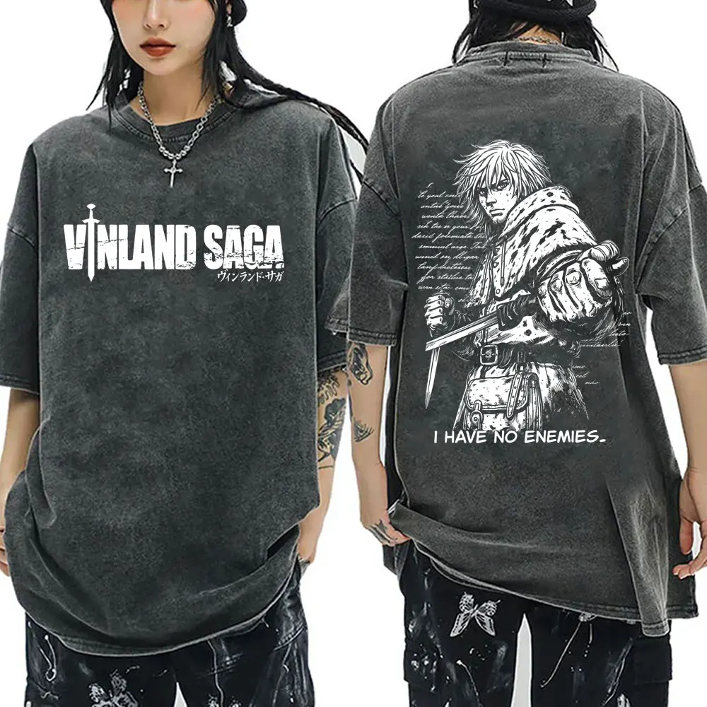 Anime Vinland Saga Thorfinn Washed Vintage T-shirt Men Women 90s Retro Manga Oversized T-shirts Male High Quality Cotton T Shirt
Anime Vinland Saga Thorfinn Washed Vintage T-shirt Men Women 90s Retro Manga Oversized T-shirts Male High Quality Cotton T Shirt