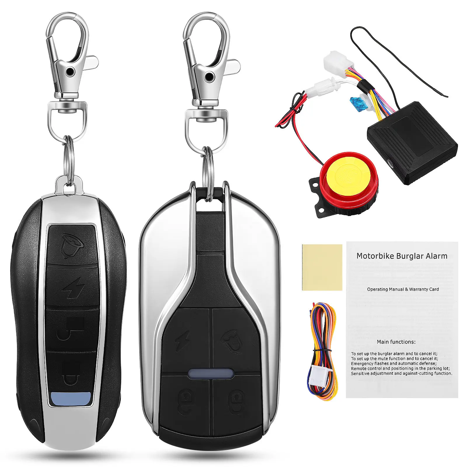 12V Motorcycle Alarm System Remote Control Loud Speaker Adjustable Sensitivity Enhanced Security Devices Anti Theft Protection
12V Motorcycle Alarm System Remote Control Loud Speaker Adjustable Sensitivity Enhanced Security Devices Anti Theft Protection