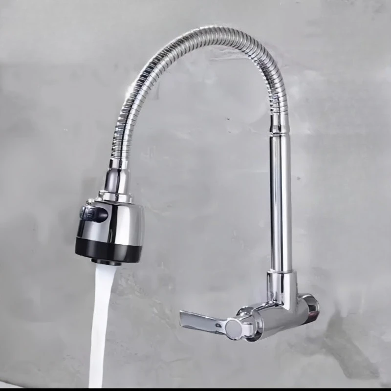 Кухонный настенный одиночный холодный универсальный смеситель для раковины, кухонный смеситель для раковины из нержавеющей стали, балкон, смеситель для ванной комнаты
Кухонный настенный одиночный холодный универсальный смеситель для раковины, кухонный смеситель для раковины из нержавеющей стали, балкон, смеситель для ванной комнаты