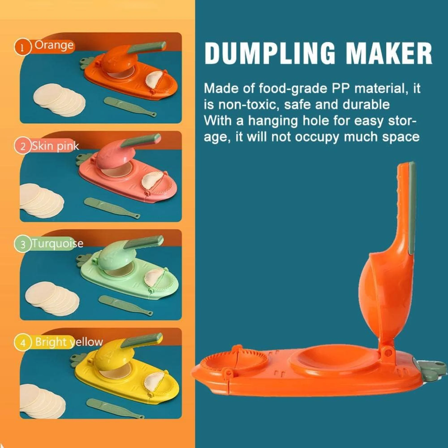 Transform your kitchen with the quick and easy 2-in-1 Dumpling Maker Machine - the ultimate gadget for effortlessly creating hom
Transform your kitchen with the quick and easy 2-in-1 Dumpling Maker Machine - the ultimate gadget for effortlessly creating hom