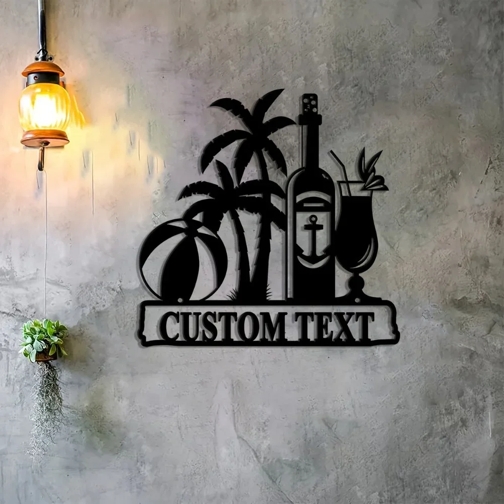 1PC Simple Ironwork Unique Handmade Custom Vintage Metal Wall Plaque Personalized Tropical Poolside Sign With Palm Trees Ideal F
1PC Simple Ironwork Unique Handmade Custom Vintage Metal Wall Plaque Personalized Tropical Poolside Sign With Palm Trees Ideal F