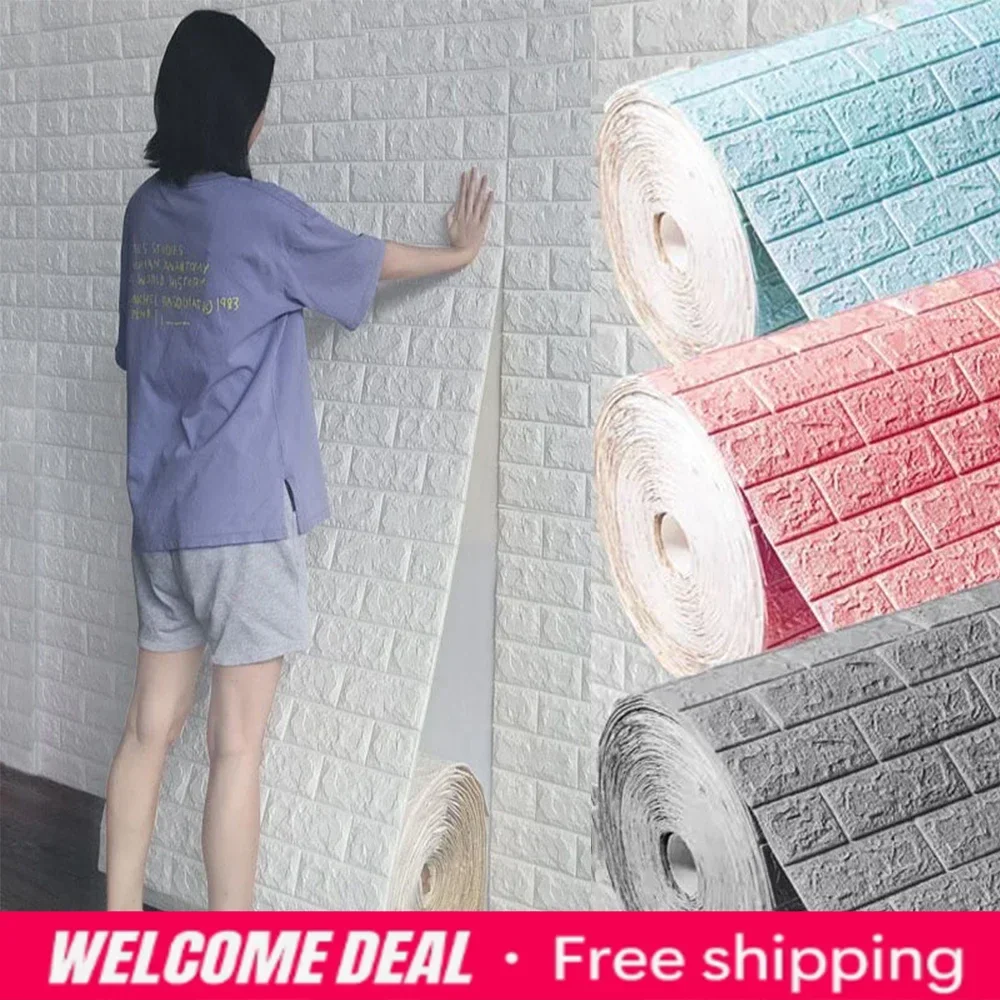 2026 70cmx1/5/10m 3D Wallpaper Decoration Self-adhesive Antique Foam Brick Wallpaper Living Room Bedroom Waterproof 3d Wall St
2026 70cmx1/5/10m 3D Wallpaper Decoration Self-adhesive Antique Foam Brick Wallpaper Living Room Bedroom Waterproof 3d Wall St