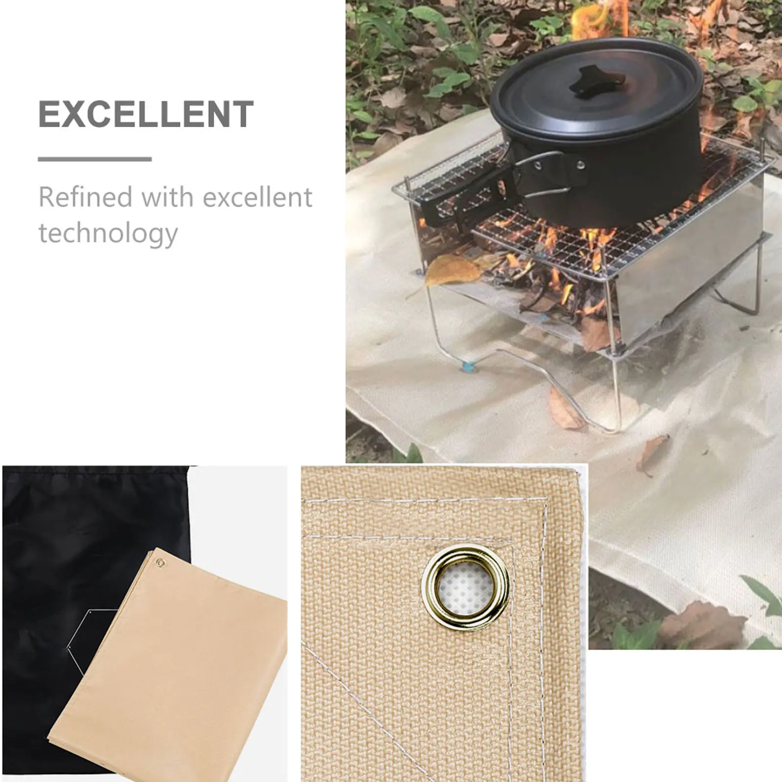 Fire Proof Blanket Flame Retardant Heat Insulation Protective Mat for Camping Picnic BBQ Fire Resistance Glass Fiber Durability
Fire Proof Blanket Flame Retardant Heat Insulation Protective Mat for Camping Picnic BBQ Fire Resistance Glass Fiber Durability