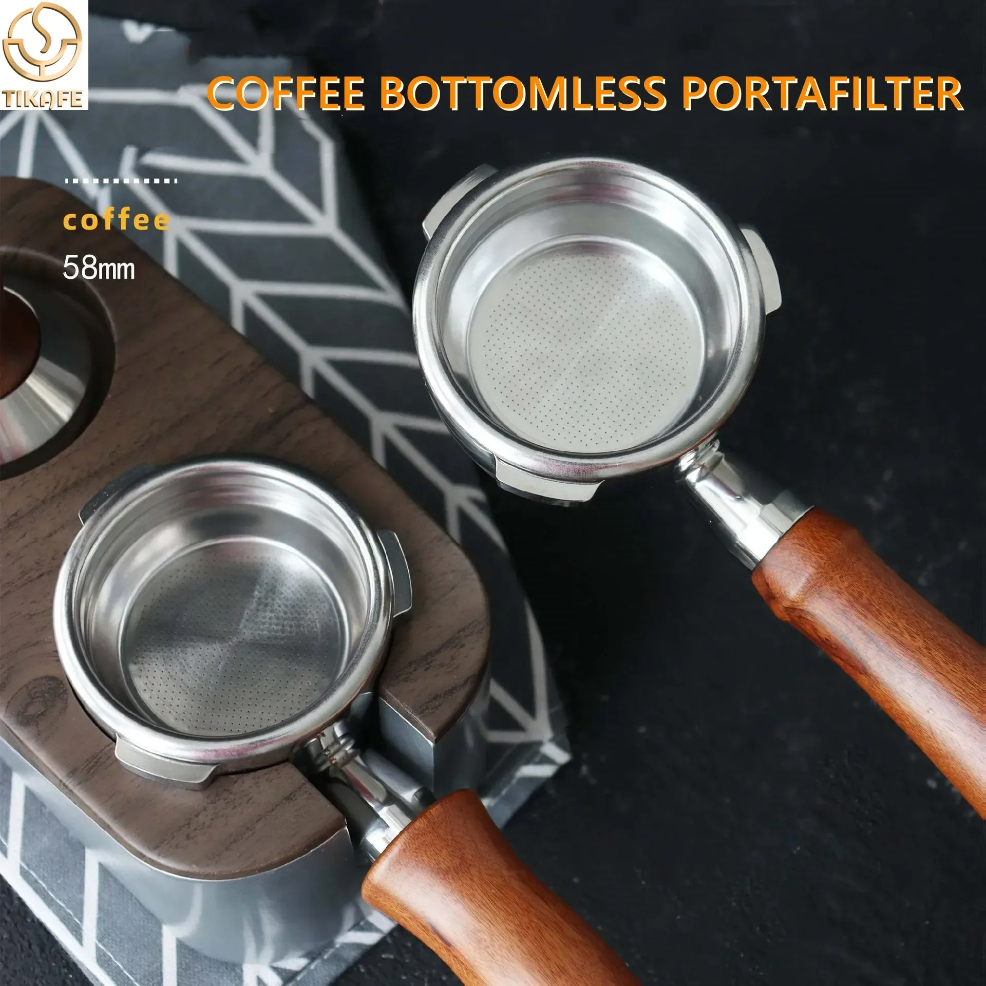 58MM 3 Ears Espresso Bottomless Portafilter Filter Holder Compatible with Barsetto,Oster,Breville Mini VCF125X, Breville Max VCF
58MM 3 Ears Espresso Bottomless Portafilter Filter Holder Compatible with Barsetto,Oster,Breville Mini VCF125X, Breville Max VCF