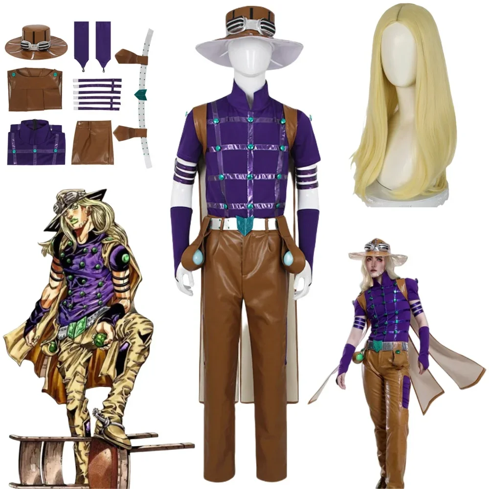 Anime Gyro Costume Carnival Halloween Comic Animation Party Clothing 2025 Julius Caesar Zeppeli Cosplay
Anime Gyro Costume Carnival Halloween Comic Animation Party Clothing 2025 Julius Caesar Zeppeli Cosplay