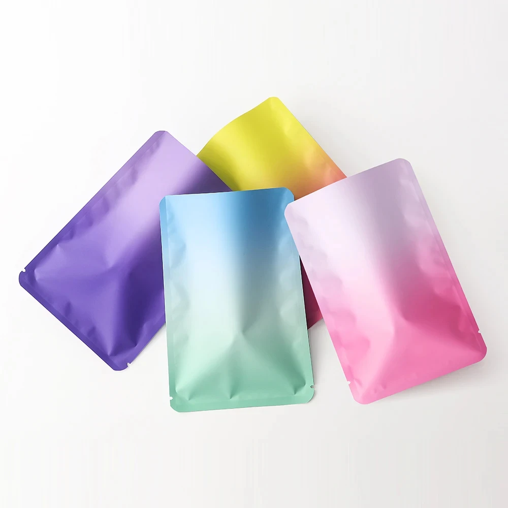 100Pcs Matte Gradient Self-Sealing Aluminium Foil Pouches for Tea Coffee Beans Durable Storage Bags Eco-Friendly Packaging
100Pcs Matte Gradient Self-Sealing Aluminium Foil Pouches for Tea Coffee Beans Durable Storage Bags Eco-Friendly Packaging