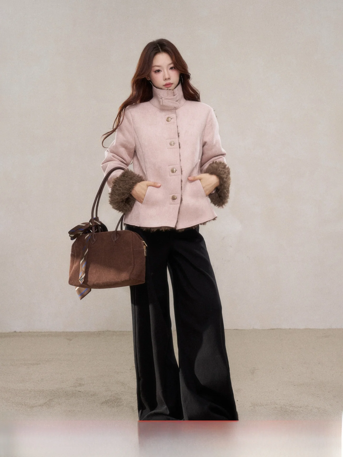 Pink Faux Fur Jaet Women's Thiened Winter Coat One Small Wild Berries Commute Sle Pure Color Chinese Brand Warm Outerwear
Pink Faux Fur Jaet Women's Thiened Winter Coat One Small Wild Berries Commute Sle Pure Color Chinese Brand Warm Outerwear