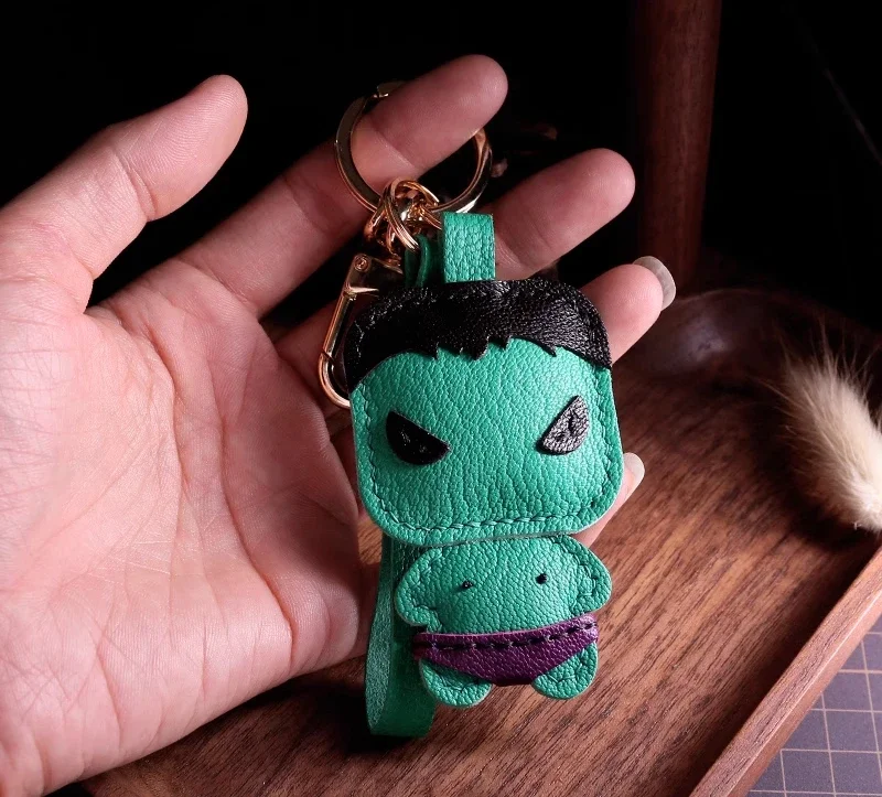 Genuine Leather Cartoon Bear Keychain Green Design Handmade Stitched Charm Bag Charm Universal Accessory For All Genders
Genuine Leather Cartoon Bear Keychain Green Design Handmade Stitched Charm Bag Charm Universal Accessory For All Genders