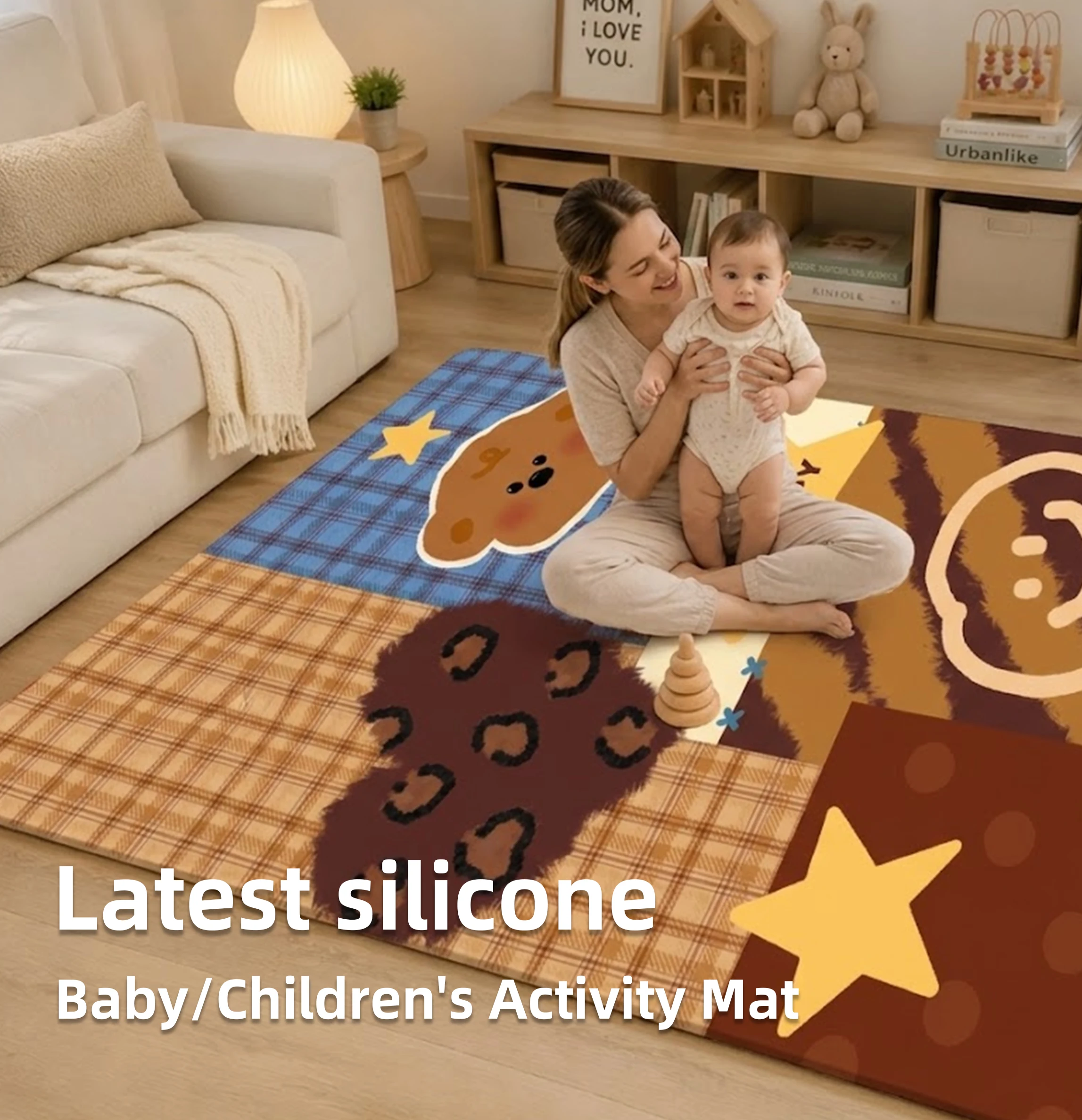 100% Silicone Baby Crawling Mat, Custom Sizes & Designs Available
100% Silicone Baby Crawling Mat, Custom Sizes & Designs Available