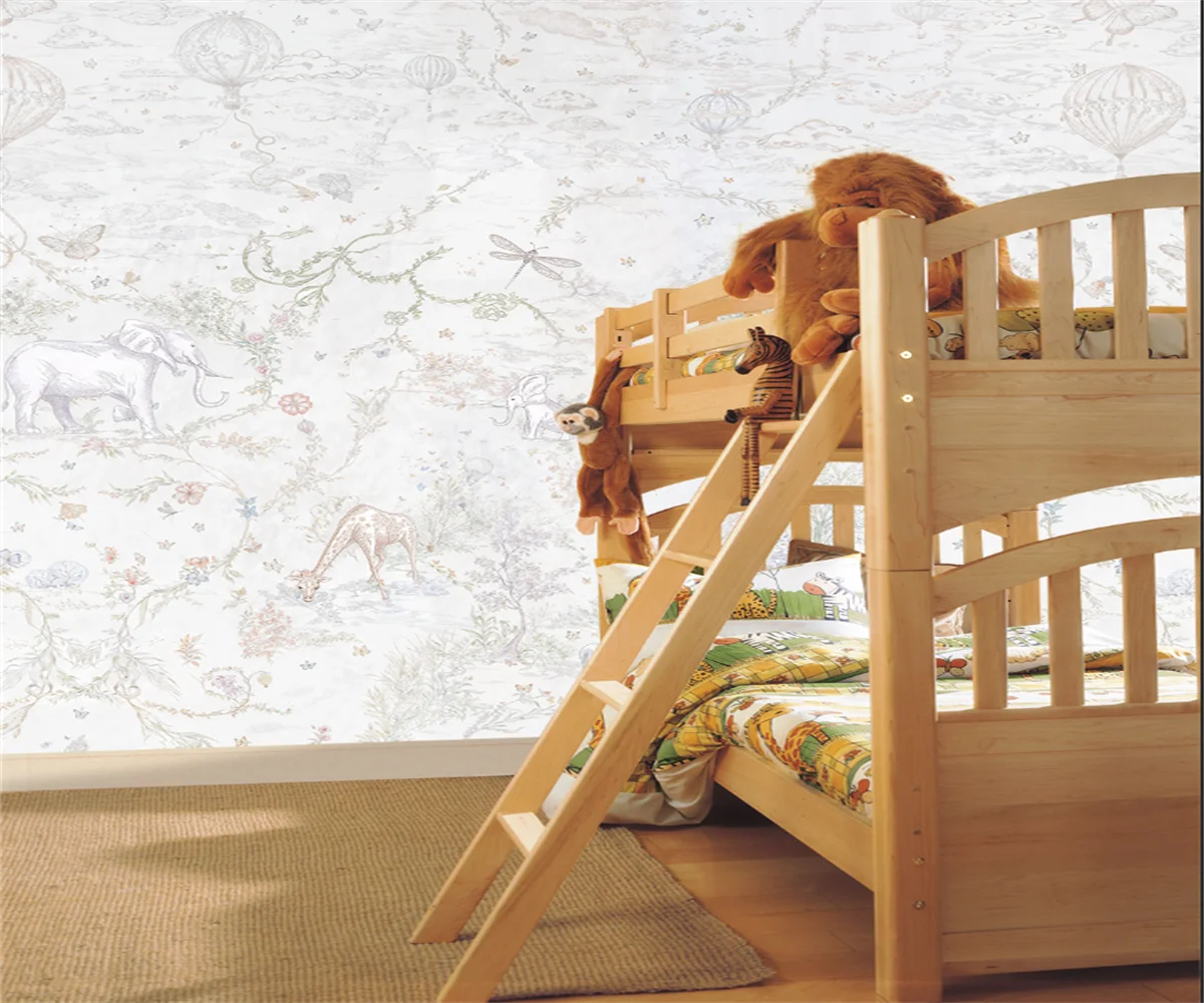 Custom Children's room wall wallpaper Animals elephants pink giraffes hot air balloons wallpapers for living room 3d wallpaper
Custom Children's room wall wallpaper Animals elephants pink giraffes hot air balloons wallpapers for living room 3d wallpaper