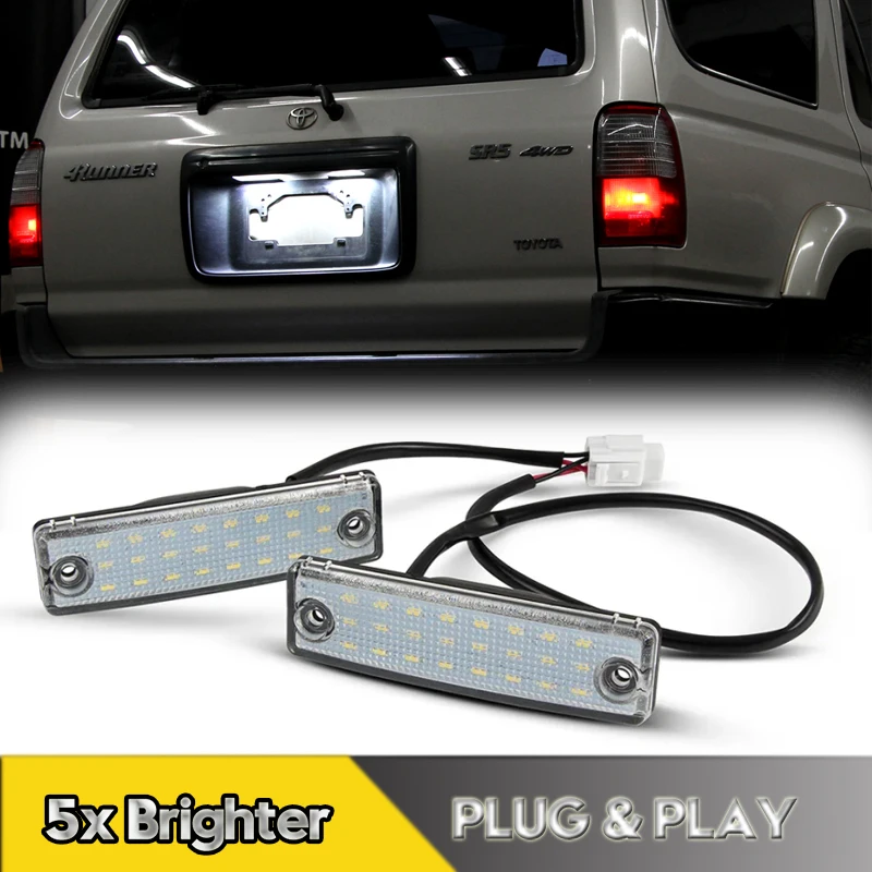 2Pcs For Toyota 4Runner Corolla Land Cruiser Prado LED Number License Plate Lights Lamps Corona Mega Hilux Hiace Car Accessories
2Pcs For Toyota 4Runner Corolla Land Cruiser Prado LED Number License Plate Lights Lamps Corona Mega Hilux Hiace Car Accessories