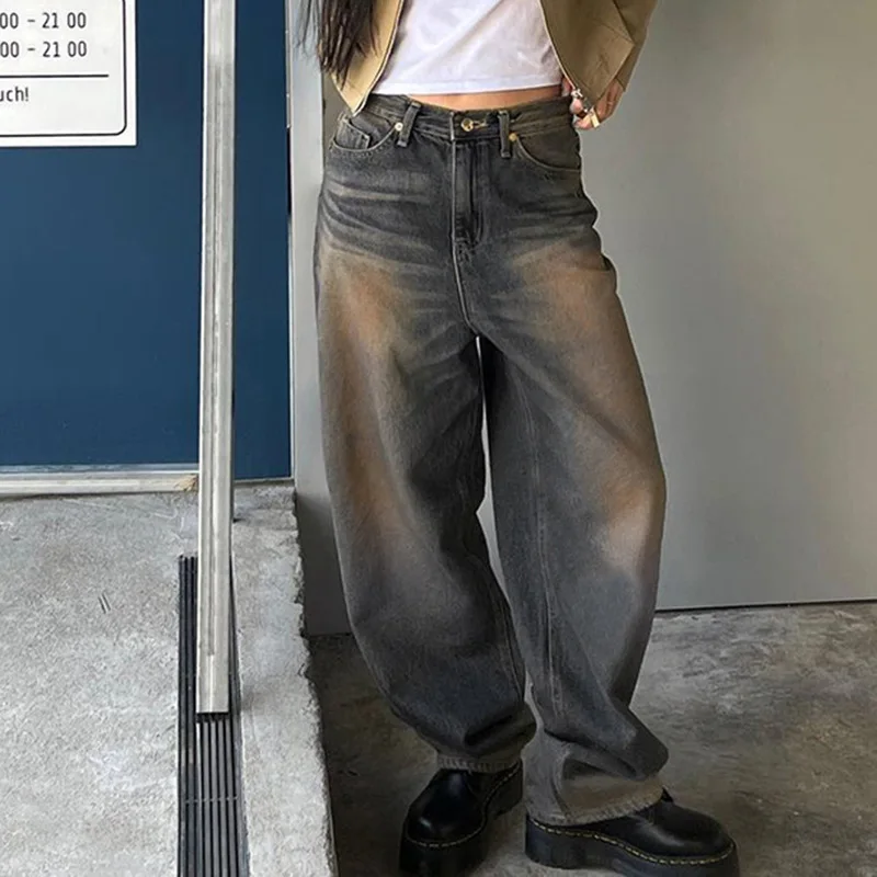 Straight Jeans for Women Girl Vintage Washed Low Rise Wide Leg Pants with Pockets Streetwear Y2K Comfy Casual Cowboys Trousers
Straight Jeans for Women Girl Vintage Washed Low Rise Wide Leg Pants with Pockets Streetwear Y2K Comfy Casual Cowboys Trousers