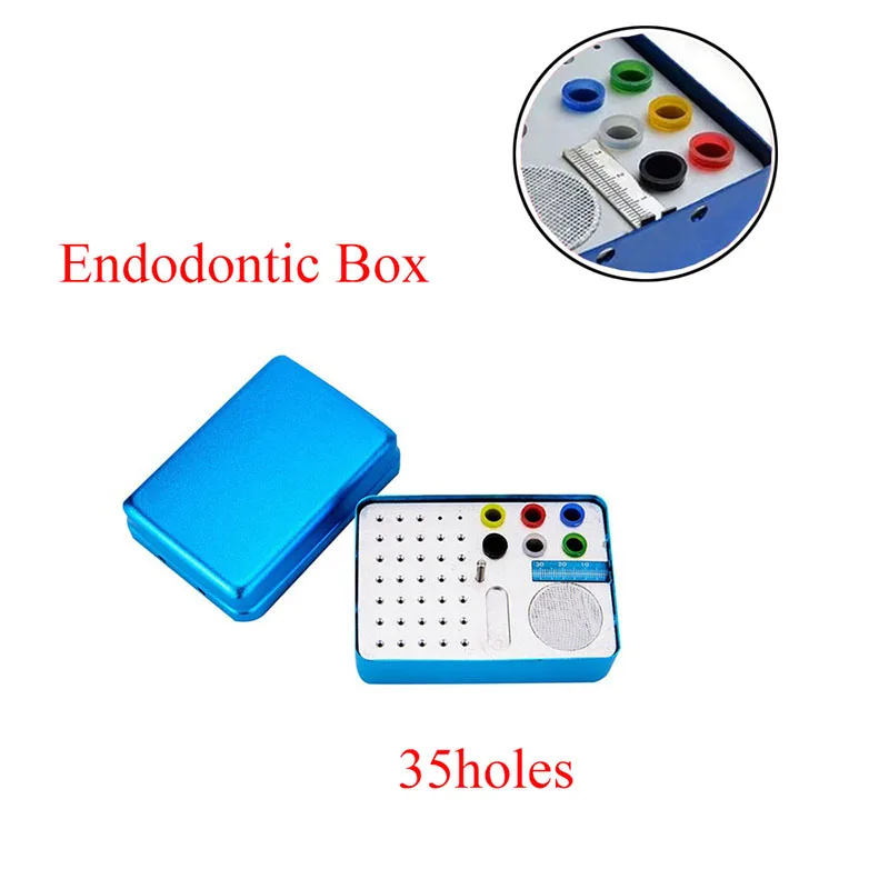 1Pcs Dental 35 Holes Endo Box Dental Aluminum Disinfection Box Autoclave Sterilizer Case Diamond Burs Holder for Endo Files
1Pcs Dental 35 Holes Endo Box Dental Aluminum Disinfection Box Autoclave Sterilizer Case Diamond Burs Holder for Endo Files