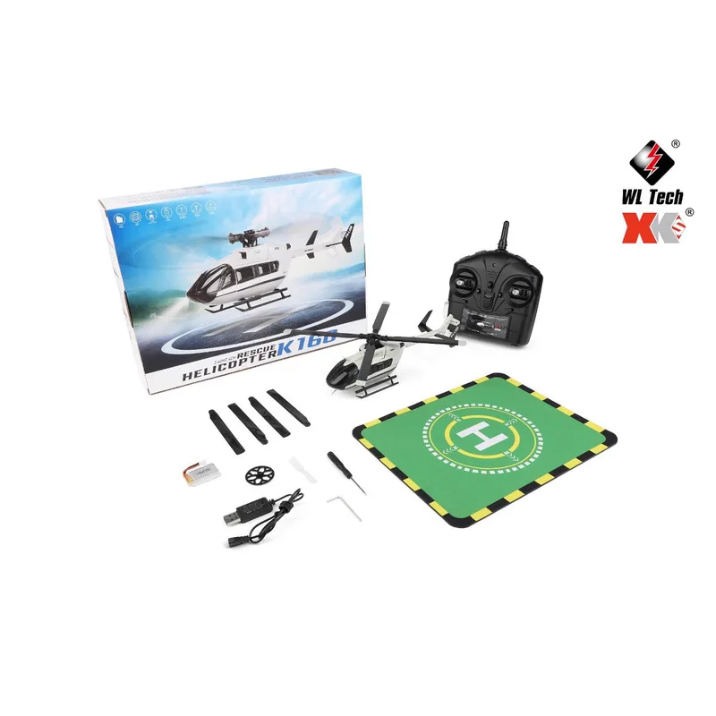 Weili K160 Four-Way Aileron-Free Rc Remote Control Helicopter Brushless Motor Model Airplane Ec-145 Simulation Rc Toy Gift
Weili K160 Four-Way Aileron-Free Rc Remote Control Helicopter Brushless Motor Model Airplane Ec-145 Simulation Rc Toy Gift