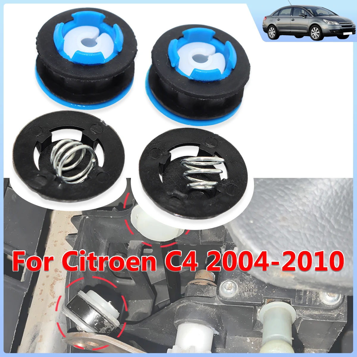 MT Gear Shift Cable Linkage End Rod Bushing Gearbox Shifter lever Selector Grommet Replacement Kit For Citroen C4 2004-2009 2010
MT Gear Shift Cable Linkage End Rod Bushing Gearbox Shifter lever Selector Grommet Replacement Kit For Citroen C4 2004-2009 2010