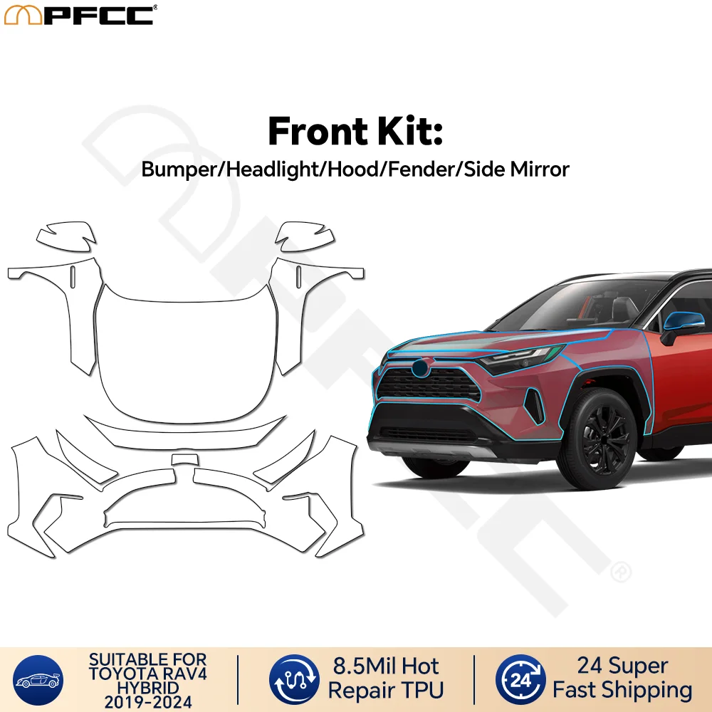 Для Toyota RAV4 Hybrid 2019-2023: Комплект защитной пленки из ТПУ (PPF) для капота и крыльев, прозрачная, самовосстанавливающаяся, антицарапийная
Для Toyota RAV4 Hybrid 2019-2023: Комплект защитной пленки из ТПУ (PPF) для капота и крыльев, прозрачная, самовосстанавливающаяся, антицарапийная