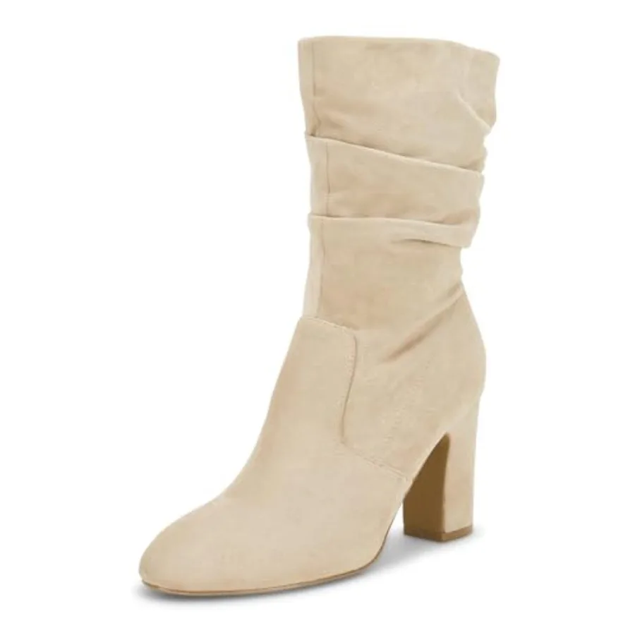 Coutgo Women's Mid Calf Slouchy Boots Suede High Heel Zip Stacked Chunky Block Round Toe Booties
Coutgo Women's Mid Calf Slouchy Boots Suede High Heel Zip Stacked Chunky Block Round Toe Booties