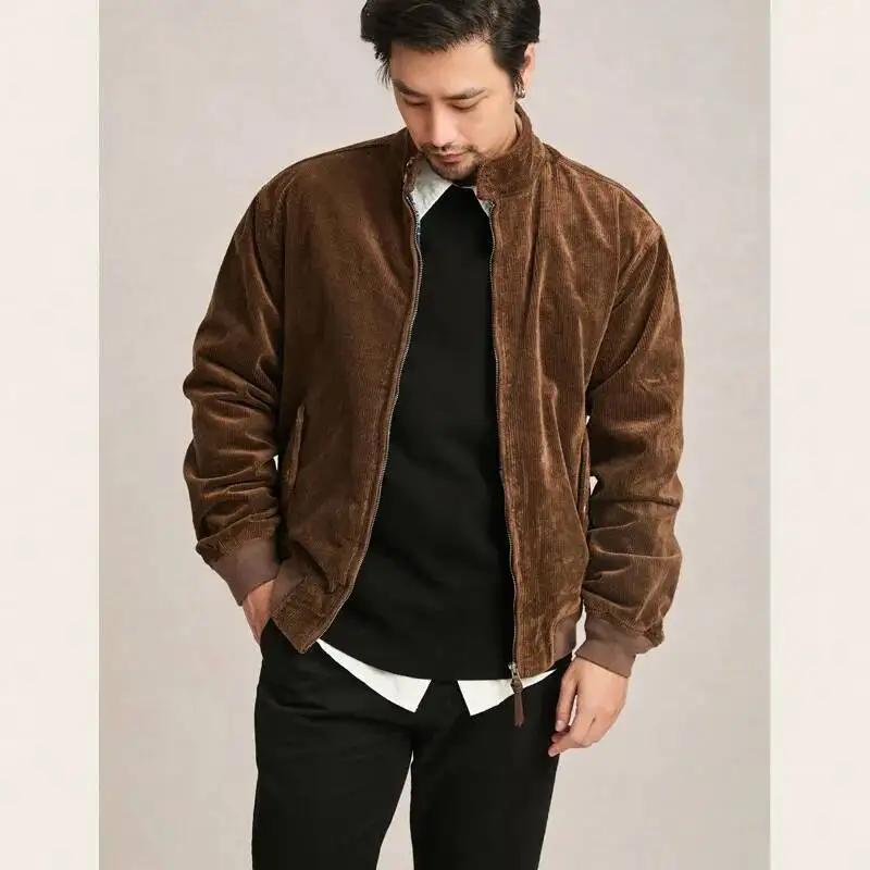 Spring Autumn 2026 New Fashion Men's Solid Color Stand Collar Long Sleeve Loose Corduroy Cargo Jacket Male Clothes Coats Tops
Spring Autumn 2026 New Fashion Men's Solid Color Stand Collar Long Sleeve Loose Corduroy Cargo Jacket Male Clothes Coats Tops
