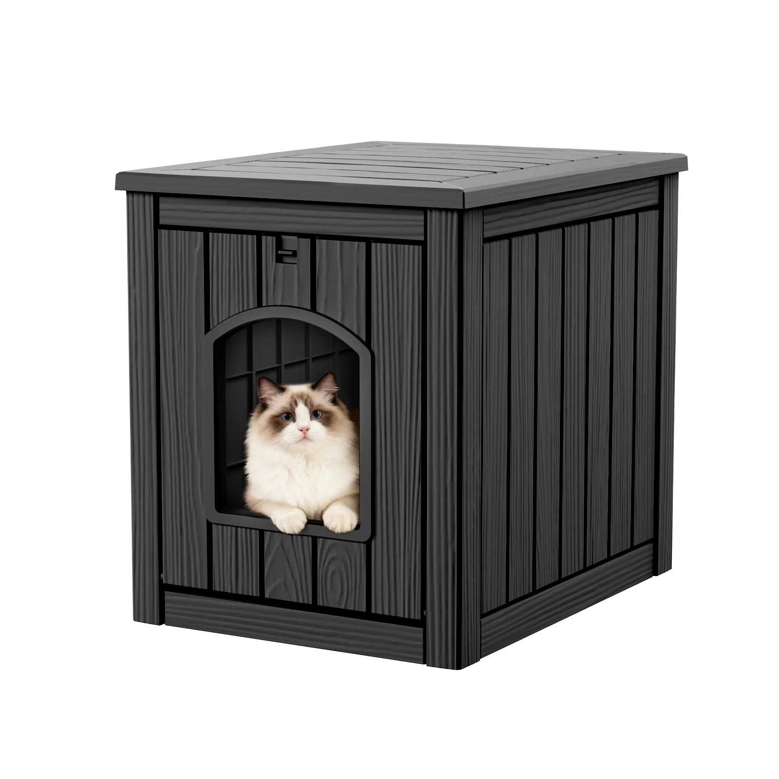 30 Gallon Resin 2-in-1 Cat House End Table, Waterproof Indoor Outdoor Pet Kennel for Small Dogs
30 Gallon Resin 2-in-1 Cat House End Table, Waterproof Indoor Outdoor Pet Kennel for Small Dogs