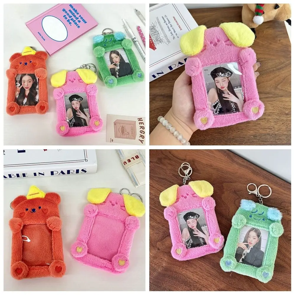 Kawaii Animal Photocard Holder Cartoon Bear Plush Photocard Holder Card Bag Protective Case Bus Card Holder Lady
Kawaii Animal Photocard Holder Cartoon Bear Plush Photocard Holder Card Bag Protective Case Bus Card Holder Lady