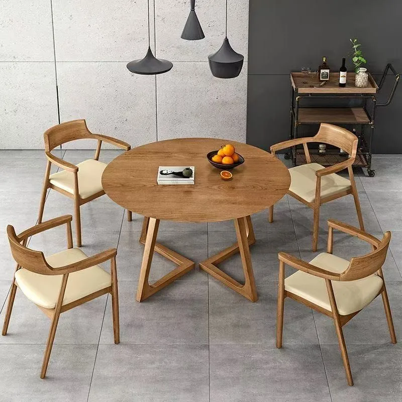 Modern Coffee Shop Restaurant Furniture Sofa Sets Scandinavian Solid Wood Round Dining Table Cafe Dining Table and Chair Set
Modern Coffee Shop Restaurant Furniture Sofa Sets Scandinavian Solid Wood Round Dining Table Cafe Dining Table and Chair Set