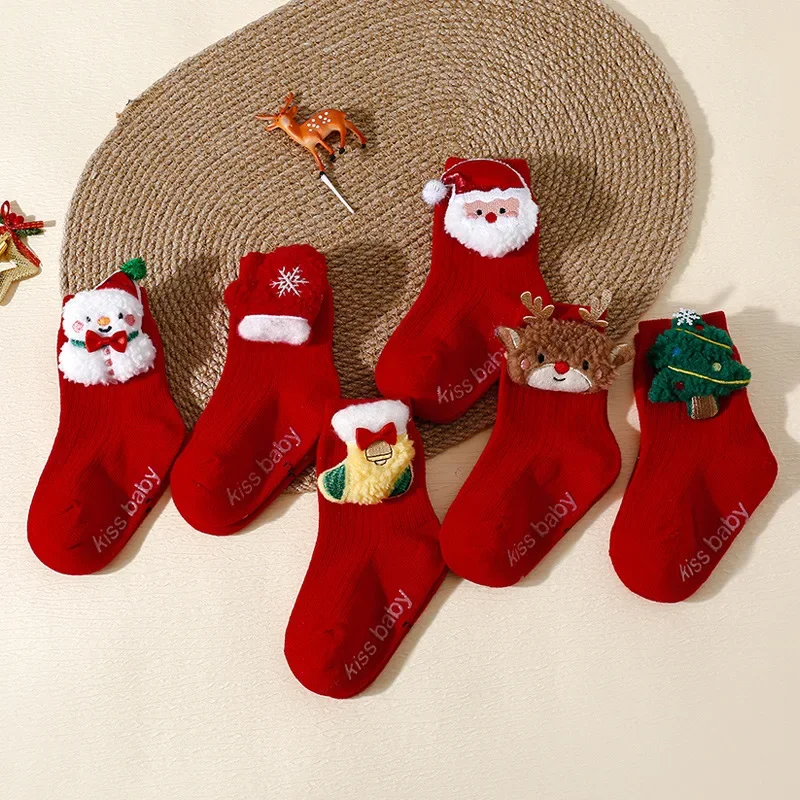 Christmas Baby Socks Cute Cartoon Elk Tree Snowman Boys Girls Socks Infant Toddler Anti-Slip Floor Sock Gift
Christmas Baby Socks Cute Cartoon Elk Tree Snowman Boys Girls Socks Infant Toddler Anti-Slip Floor Sock Gift