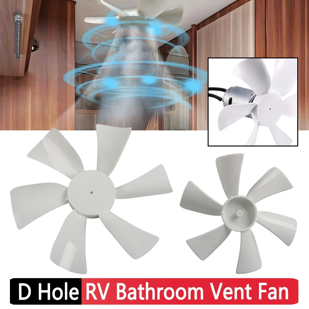 RV Bathroom Vent Fan D Hole Replacement Vent Fan Blade 6 Blades Range Hood Fan for Elixir Ventline 12 Volt Motor Roof Vent
RV Bathroom Vent Fan D Hole Replacement Vent Fan Blade 6 Blades Range Hood Fan for Elixir Ventline 12 Volt Motor Roof Vent