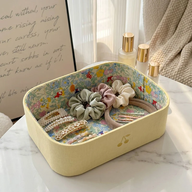 Perfect Adorable Floral Japanese Style Fabric Storage Basket for Desk Cosmetics Jewelry Organizer Tray
Perfect Adorable Floral Japanese Style Fabric Storage Basket for Desk Cosmetics Jewelry Organizer Tray
