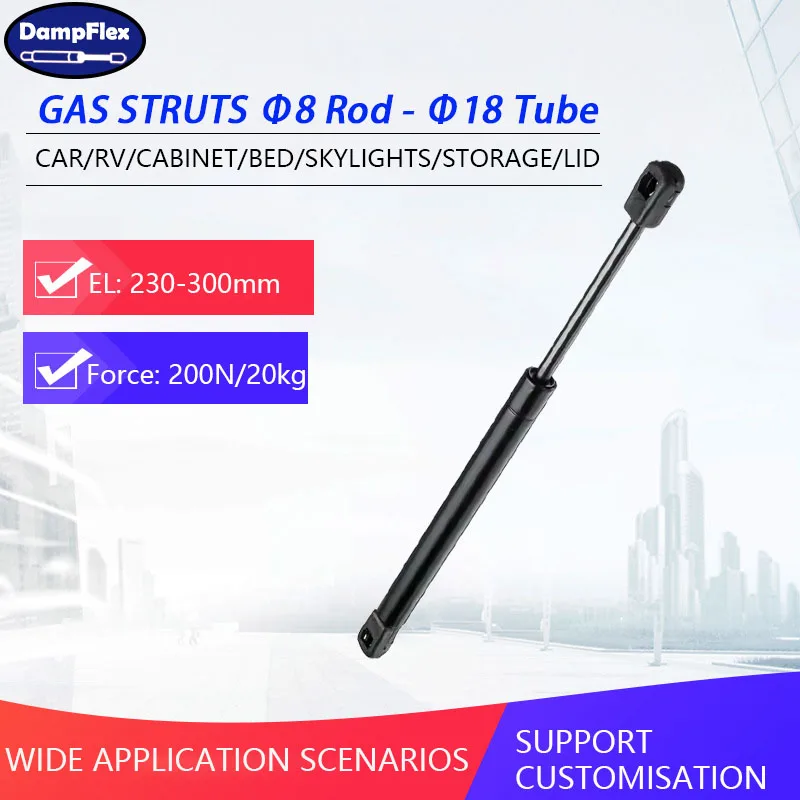 1PC 200N 230-300mm Gas Spring Nylon Ends Shock Absorbers Gas Strut Lift Support Car Hood Lid Support Lift Strut Bus Replacement
1PC 200N 230-300mm Gas Spring Nylon Ends Shock Absorbers Gas Strut Lift Support Car Hood Lid Support Lift Strut Bus Replacement