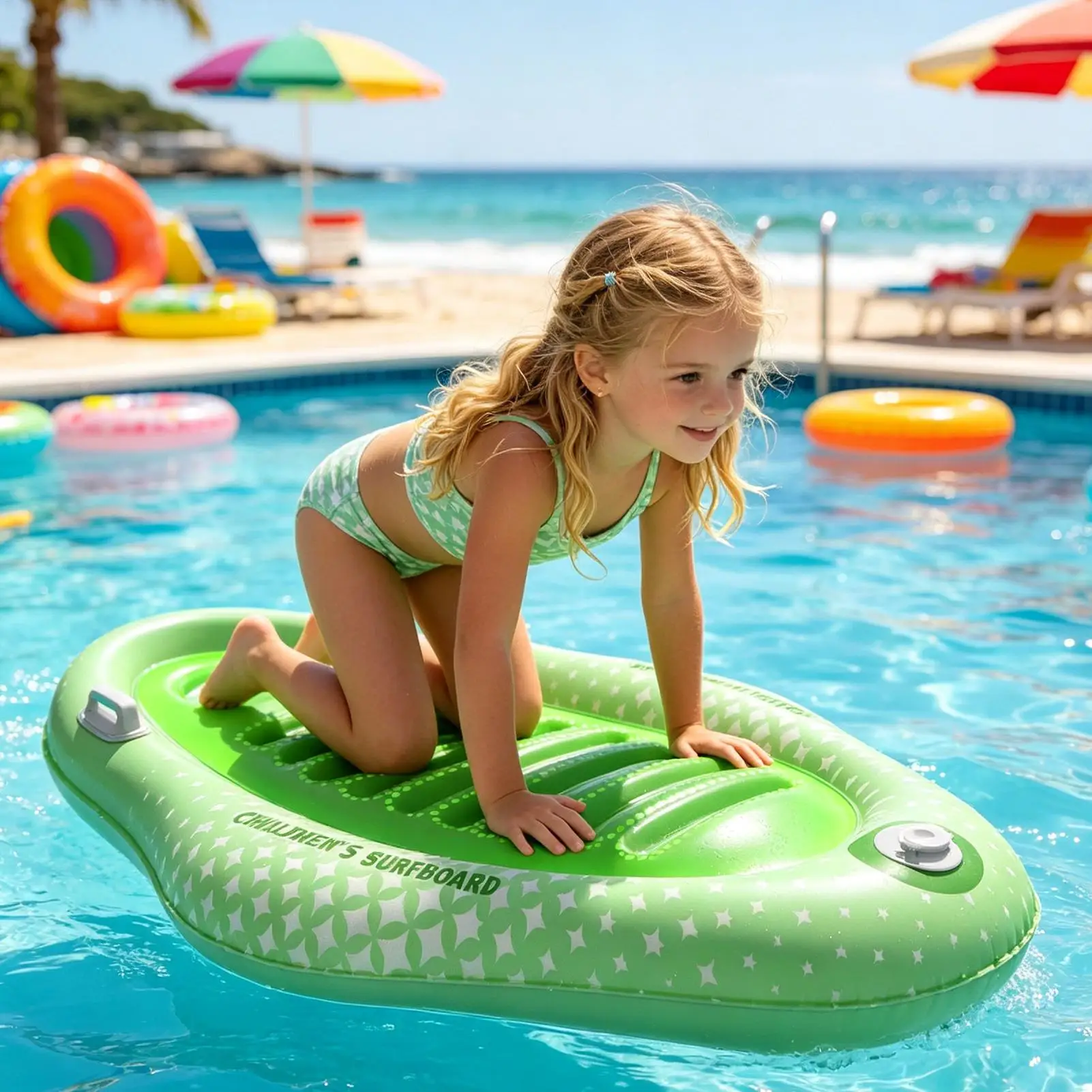 Swim Board Floating Lightweight Inflatable Surfboard With Handle Kids Swimming Floats For Summer Lake Vacation Family Trip Game
Swim Board Floating Lightweight Inflatable Surfboard With Handle Kids Swimming Floats For Summer Lake Vacation Family Trip Game