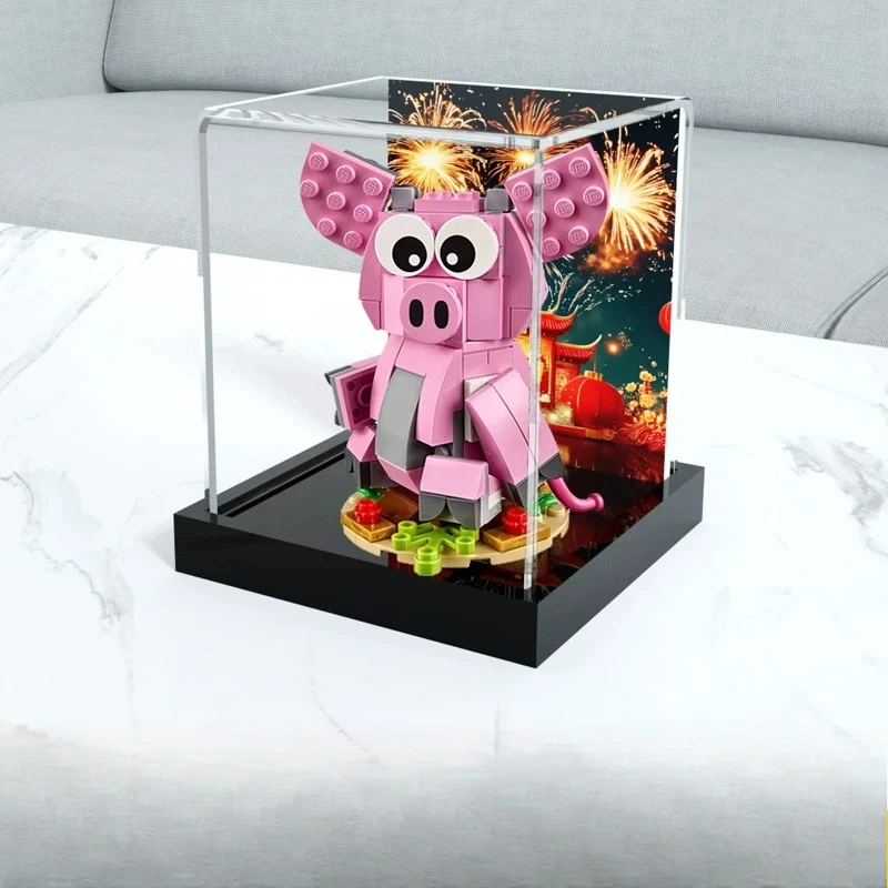 Applicable to LEGO 40186 New Year's Zodiac Pig Transparent Year of the Pig building block model storage box
Applicable to LEGO 40186 New Year's Zodiac Pig Transparent Year of the Pig building block model storage box