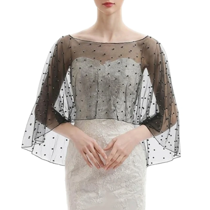 Luxury Pearls Accent Stole Wedding Reception Shawl Elegant Cover Up Evening Wrap For Bridesmaids Photo Props
Luxury Pearls Accent Stole Wedding Reception Shawl Elegant Cover Up Evening Wrap For Bridesmaids Photo Props