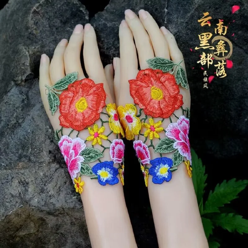 Luxury Embroidery 3D Flower Fingerless Gloves Woman Lace Half Finger Gloves For Girls Dance Yellow Gloves Fingerless
Luxury Embroidery 3D Flower Fingerless Gloves Woman Lace Half Finger Gloves For Girls Dance Yellow Gloves Fingerless