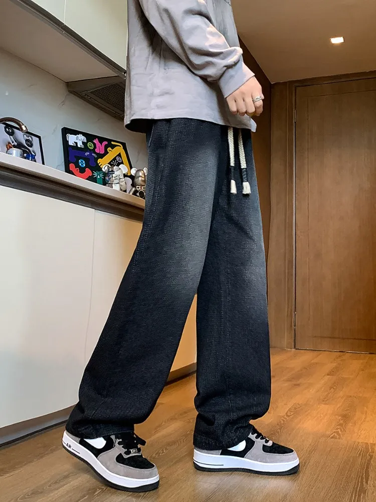 Мужские винтажные джинсы Starry Night Waed: прямые широкие брюки в стиле High Street для весны и осени
Мужские винтажные джинсы Starry Night Waed: прямые широкие брюки в стиле High Street для весны и осени