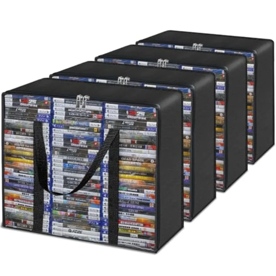 CD DVD Storage Bags, PU and Clear Blu-ray Case Holder with Zipper and Handles Holds 99 Blu-Ray 64 DVD 156 CD Cases per Bag Medi
CD DVD Storage Bags, PU and Clear Blu-ray Case Holder with Zipper and Handles Holds 99 Blu-Ray 64 DVD 156 CD Cases per Bag Medi