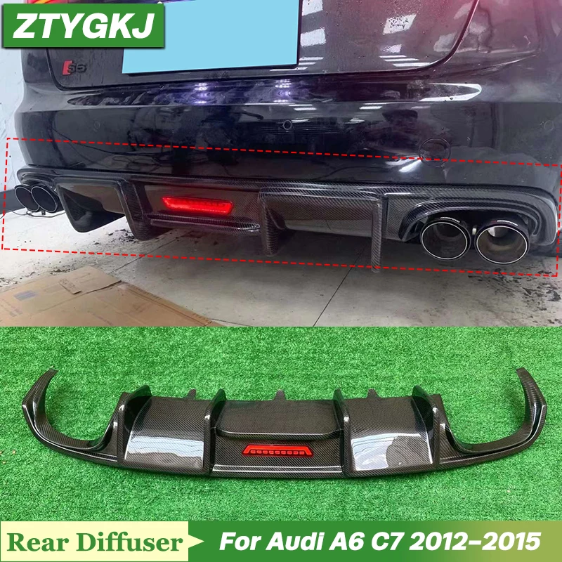 Диффузор заднего бампера из карбона K Style с LED-подсветкой для тюнинга Audi A6 C7 2012-2015
Диффузор заднего бампера из карбона K Style с LED-подсветкой для тюнинга Audi A6 C7 2012-2015